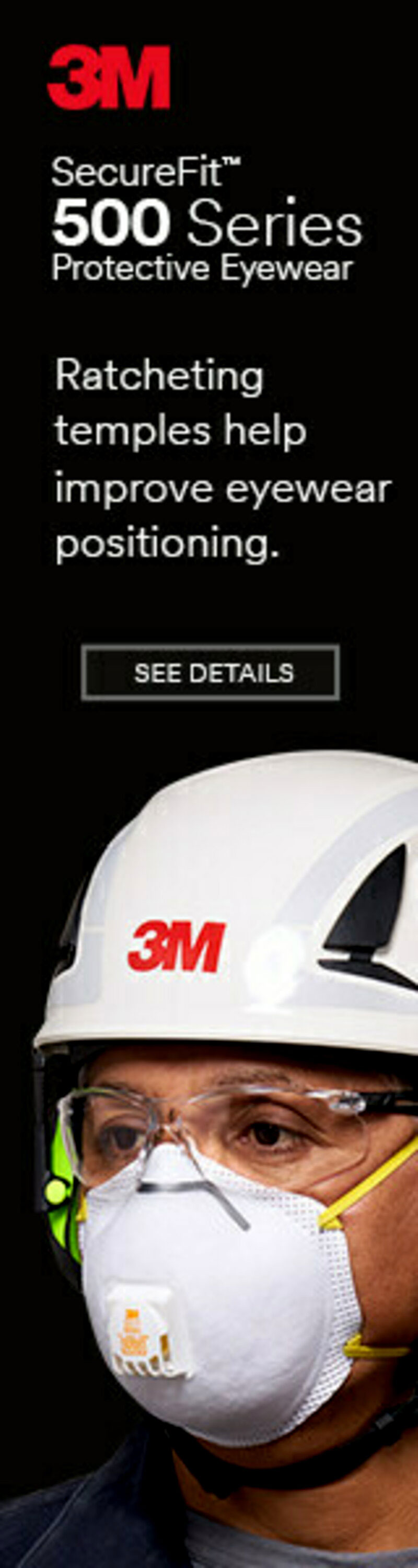 3M Secure Fit 500 Series Protective Eyewear