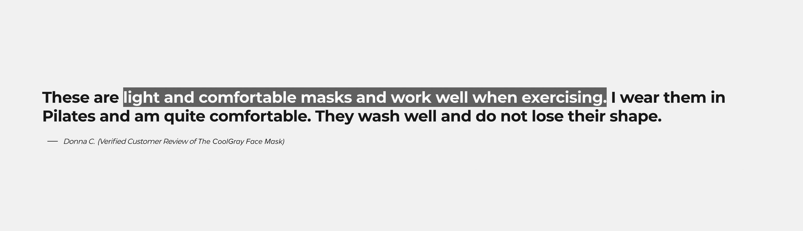CoolGray Face Mask