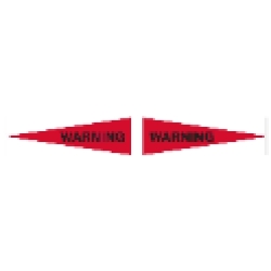 AccuformNMC MBR525-WARNING-RED