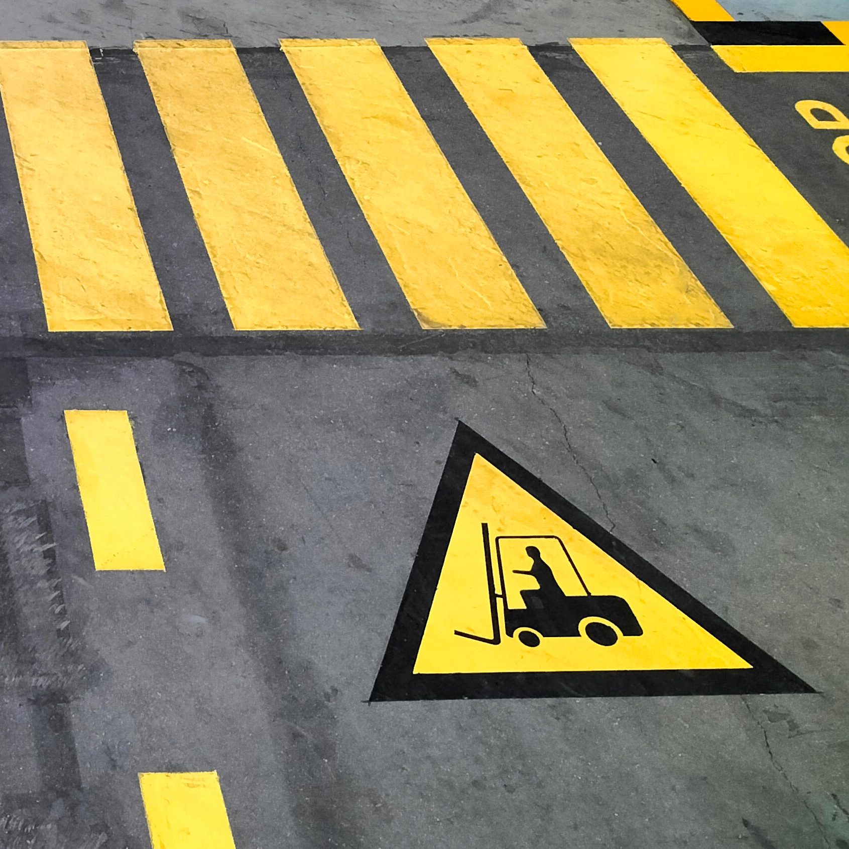Warehouse Floor Forklift Signage