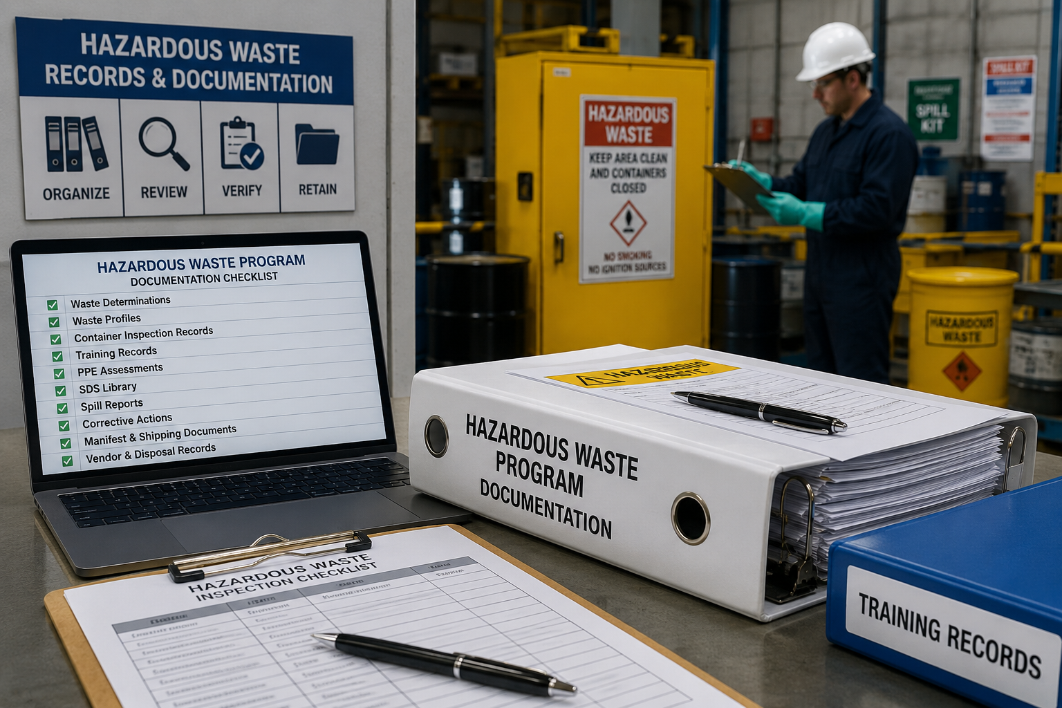 Hazardous waste program inspection workspace