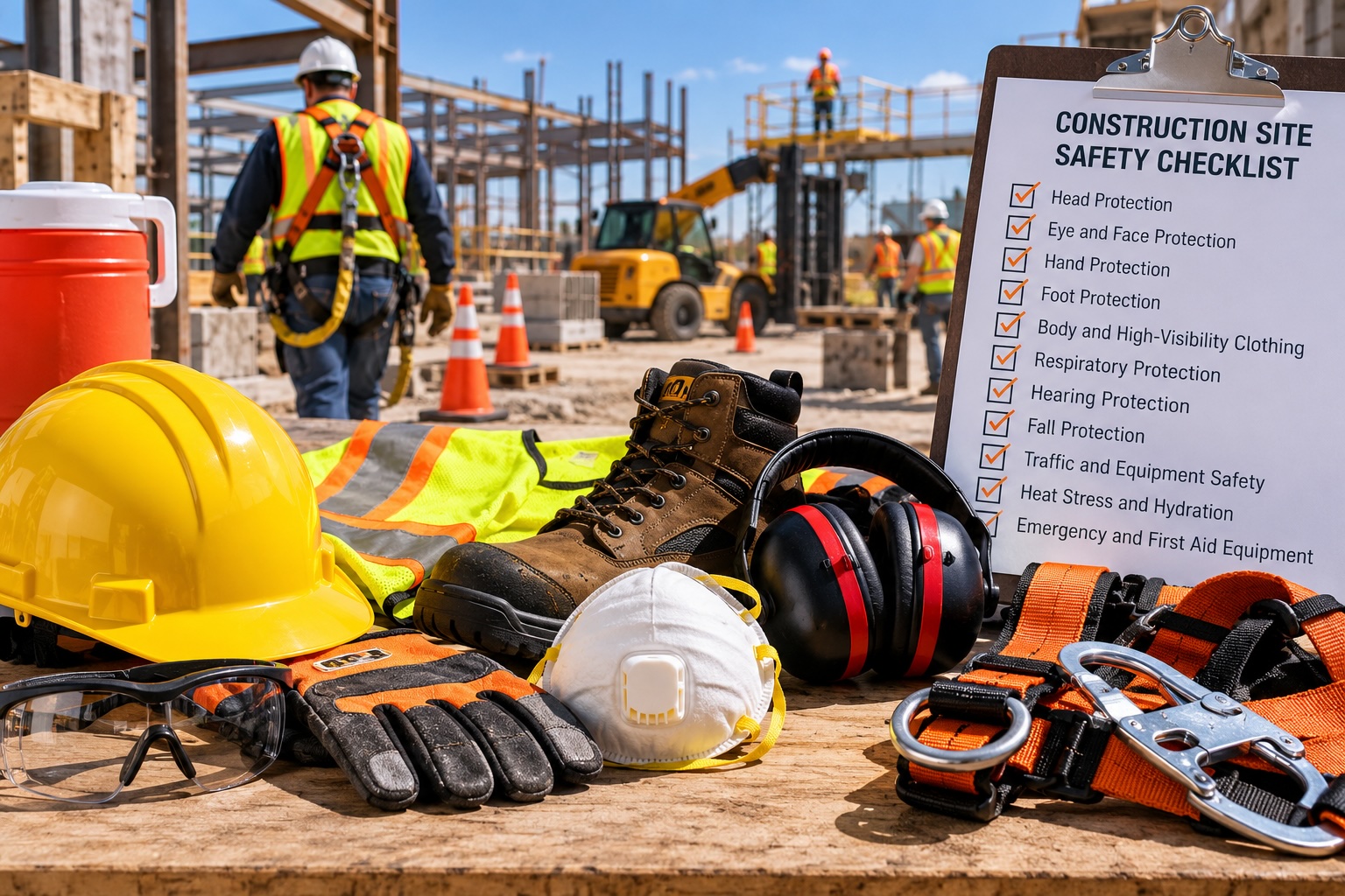Construction Safety Gear and Checklist